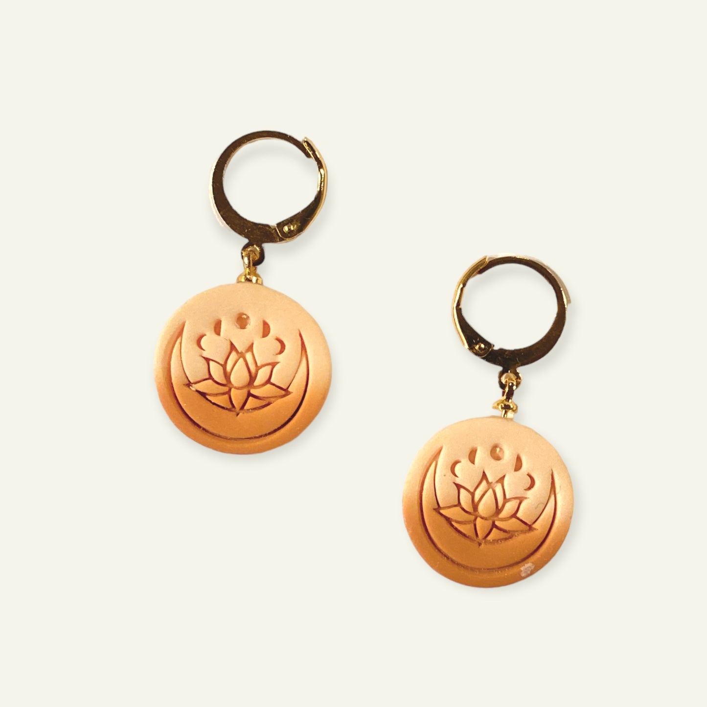 Boho cirkel med lotus - brun ombre Handmade Hygge