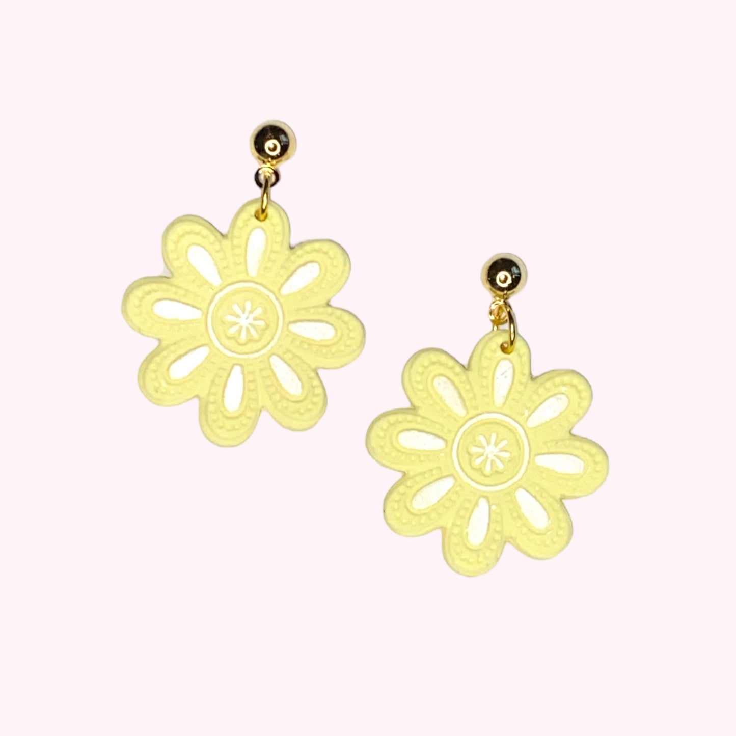 Mandala blomst - gul Handmade Hygge