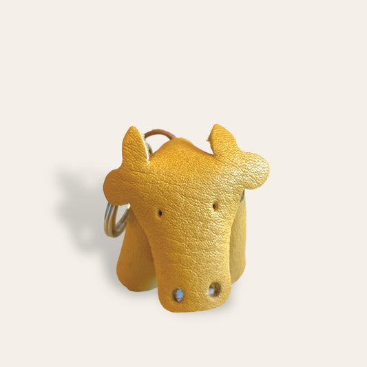 Læder nøglering - ko (flere varianter) Unika Nord