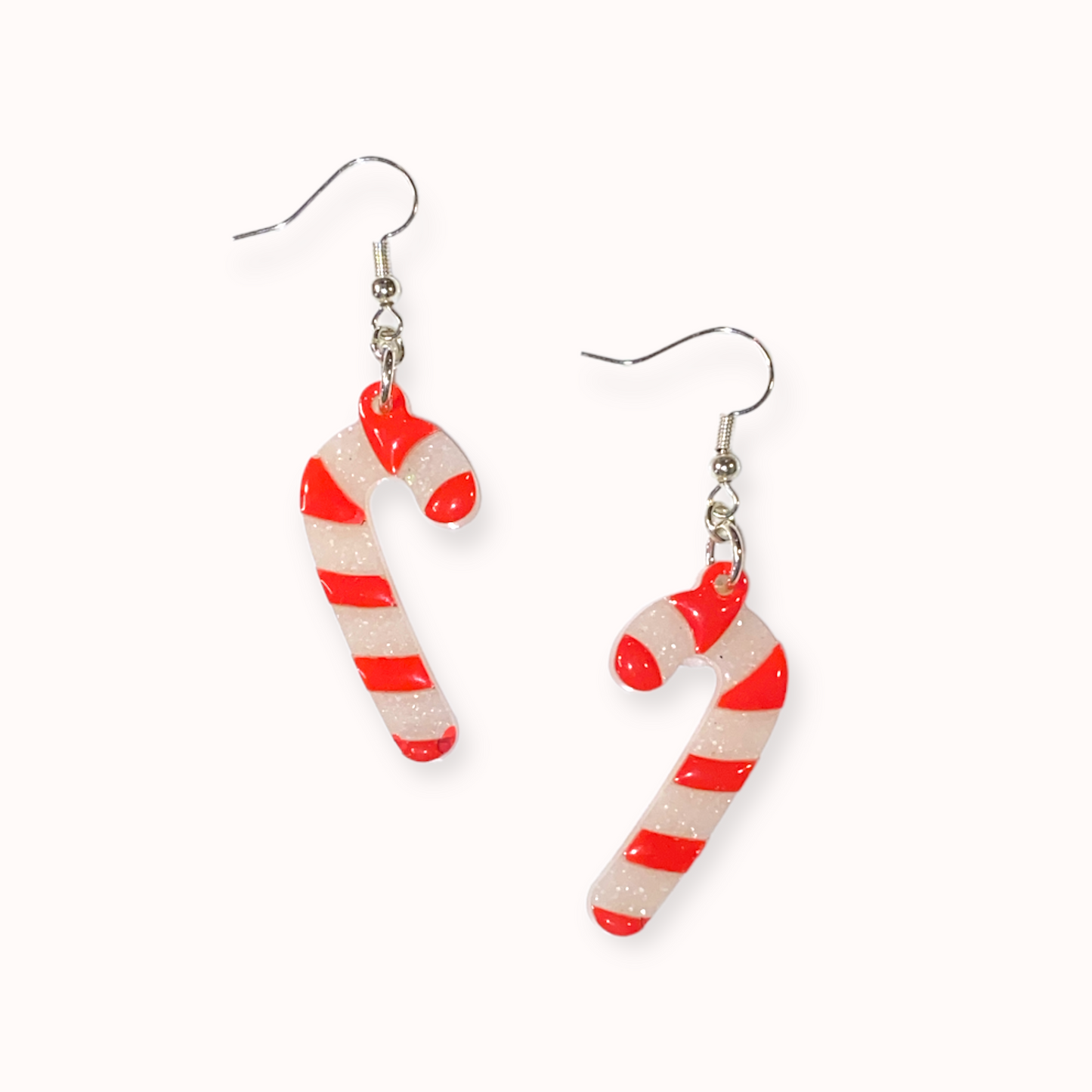 Juleøreringe - candycane Øjenguf