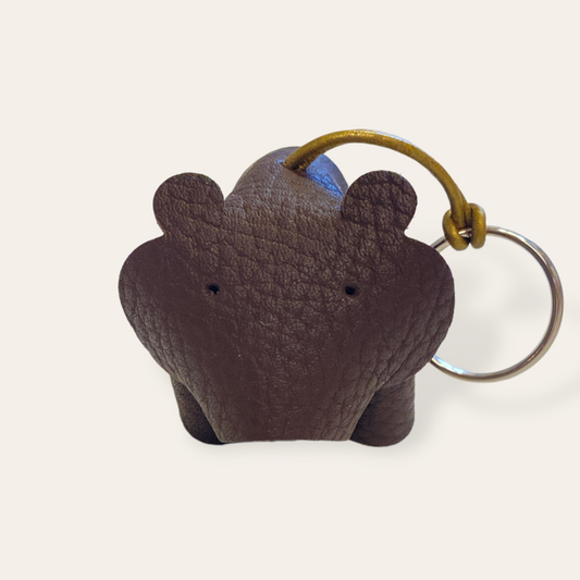 Læder nøglering - Bjørn (flere varianter) Unika Nord
