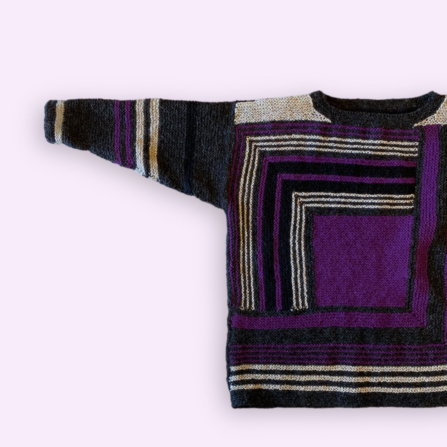 Strikket trøje i uld str M Jo C