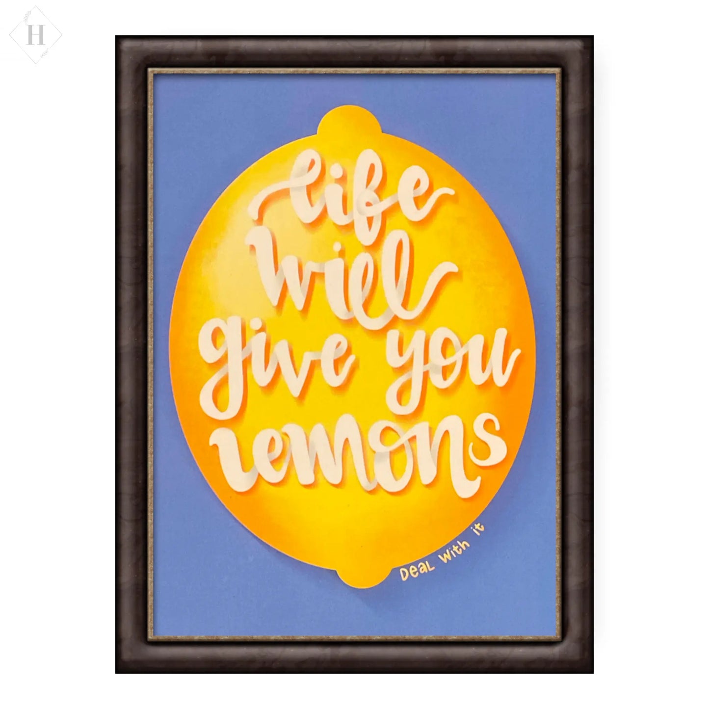 Life will give you lemons - kunstplakat Nanna Nør