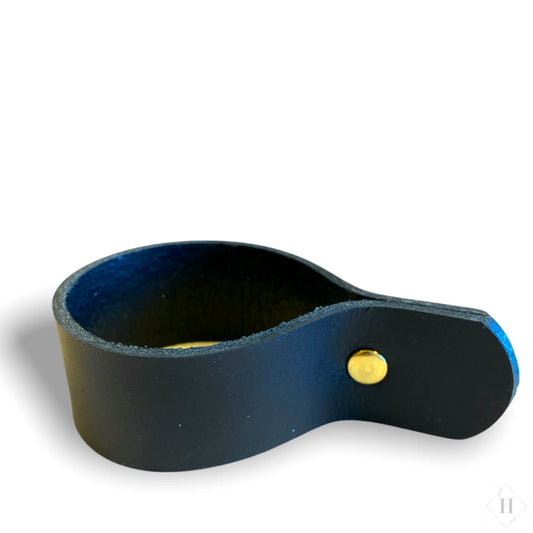 Holder til bloklys i kernelæder Unika Nord