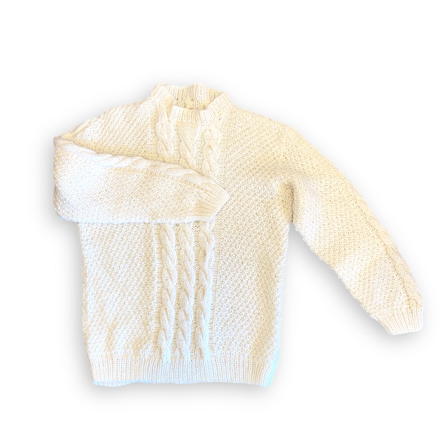 Strikket trøje i uld str M-L Jo C