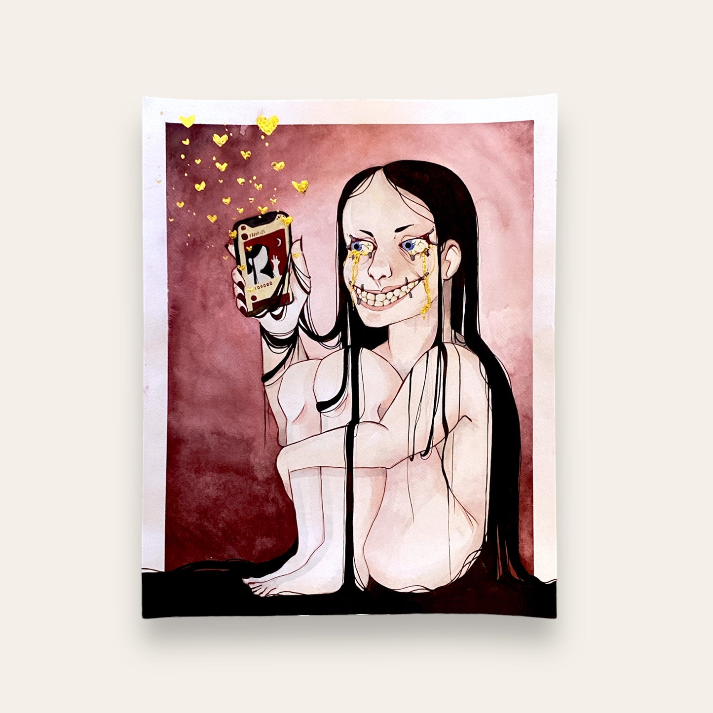 SoMe slave - original 40x50cm Happy crab creations