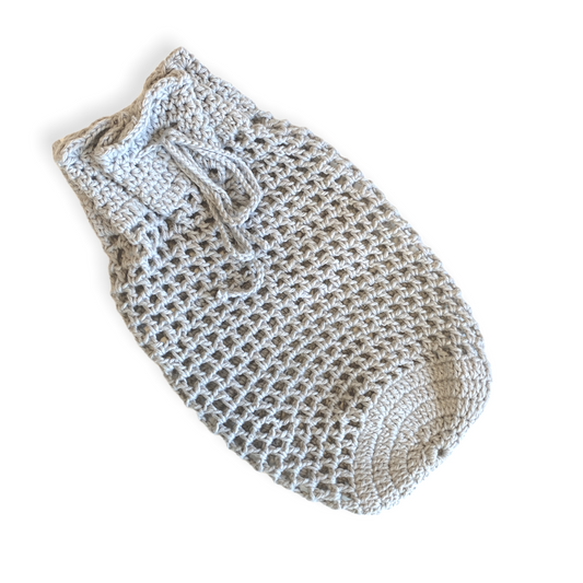 Hæklet vaskepose i bomuld Albastuff