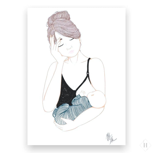 Kunstprint - Blessed and tired Mk.illu