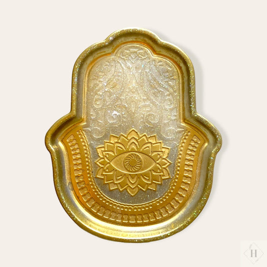 HAMSA skål i resin Øjenguf