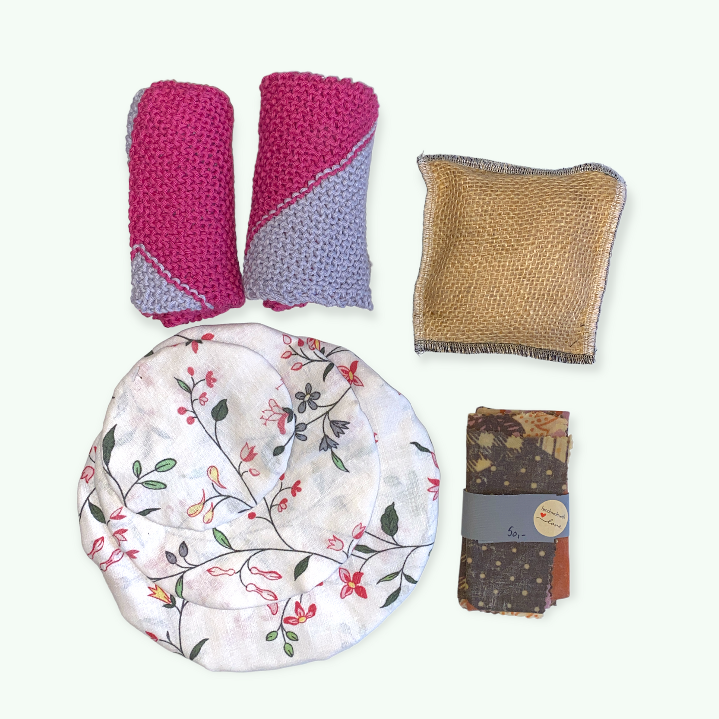 Zero waste startsæt - lyserød Håndlavet af