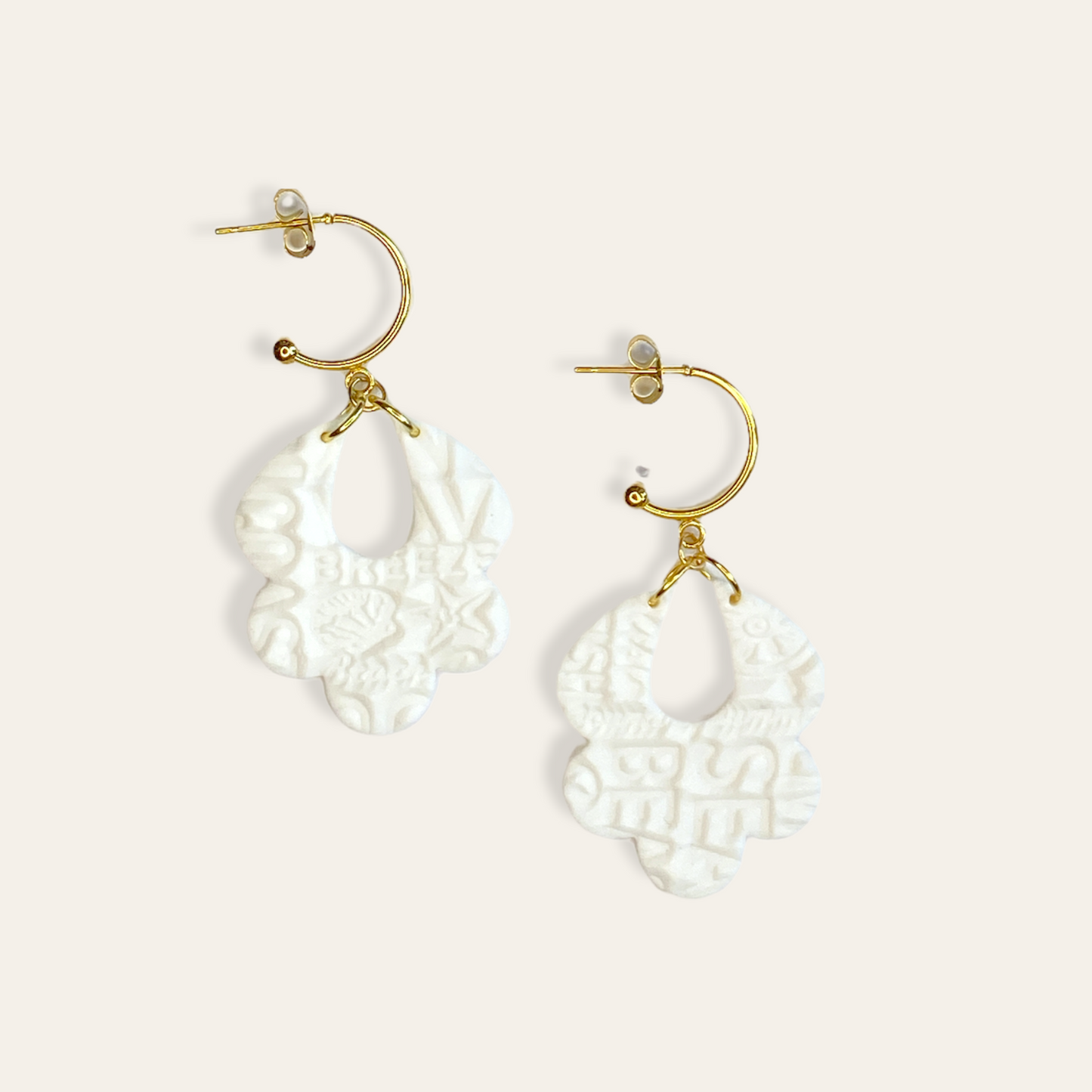 Ørestikkere - hvid struktur Creatrivi