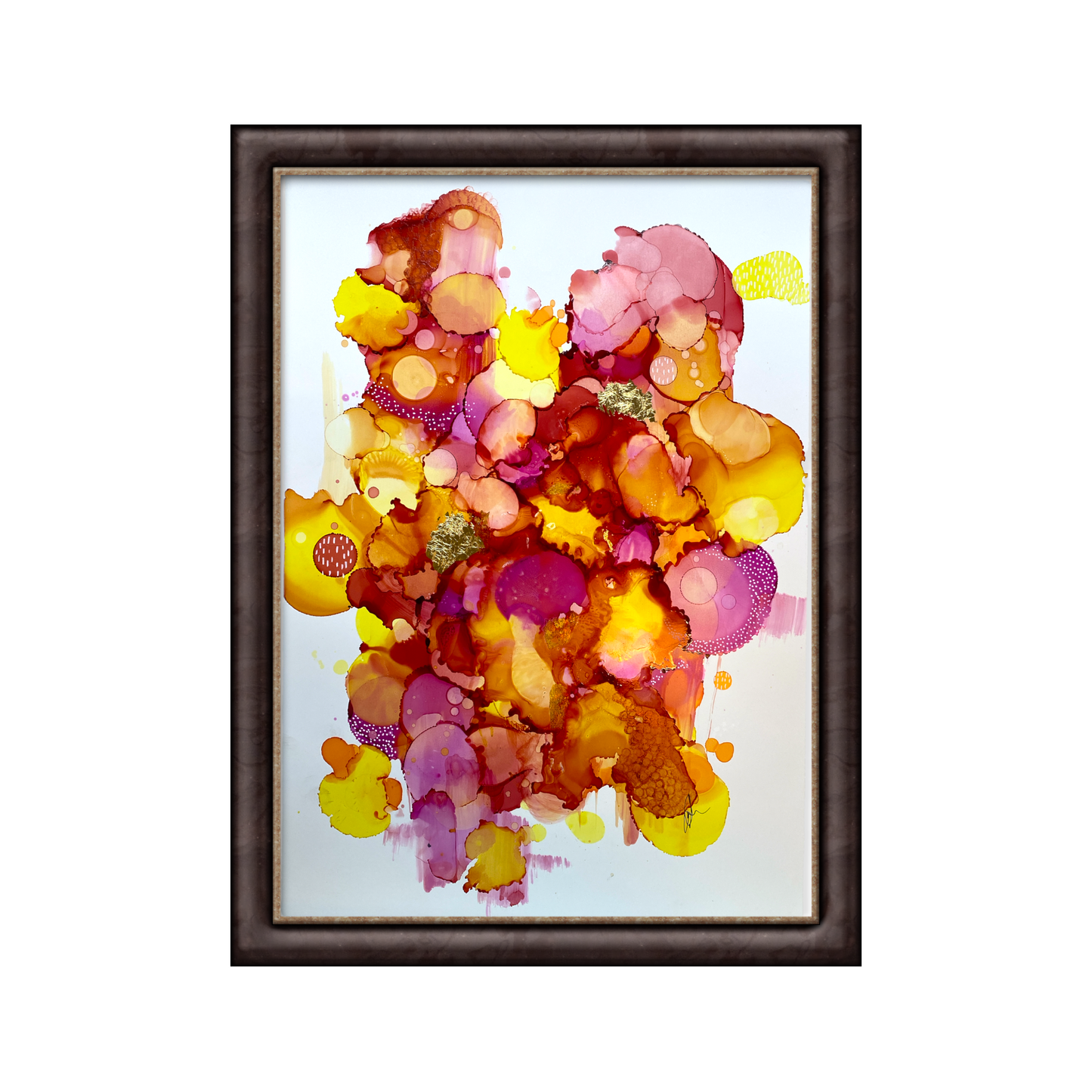 Pinks & Gold - original A3 Fie Samson