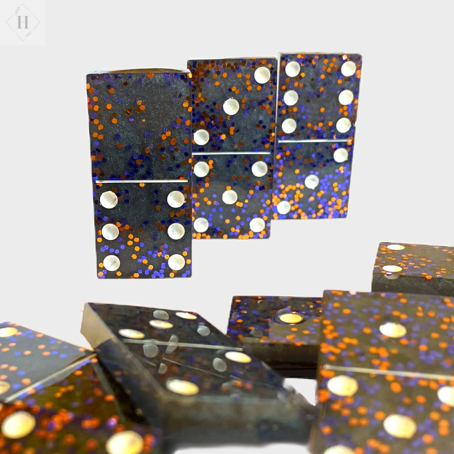 Domino sæt i resin Handmade Hygge