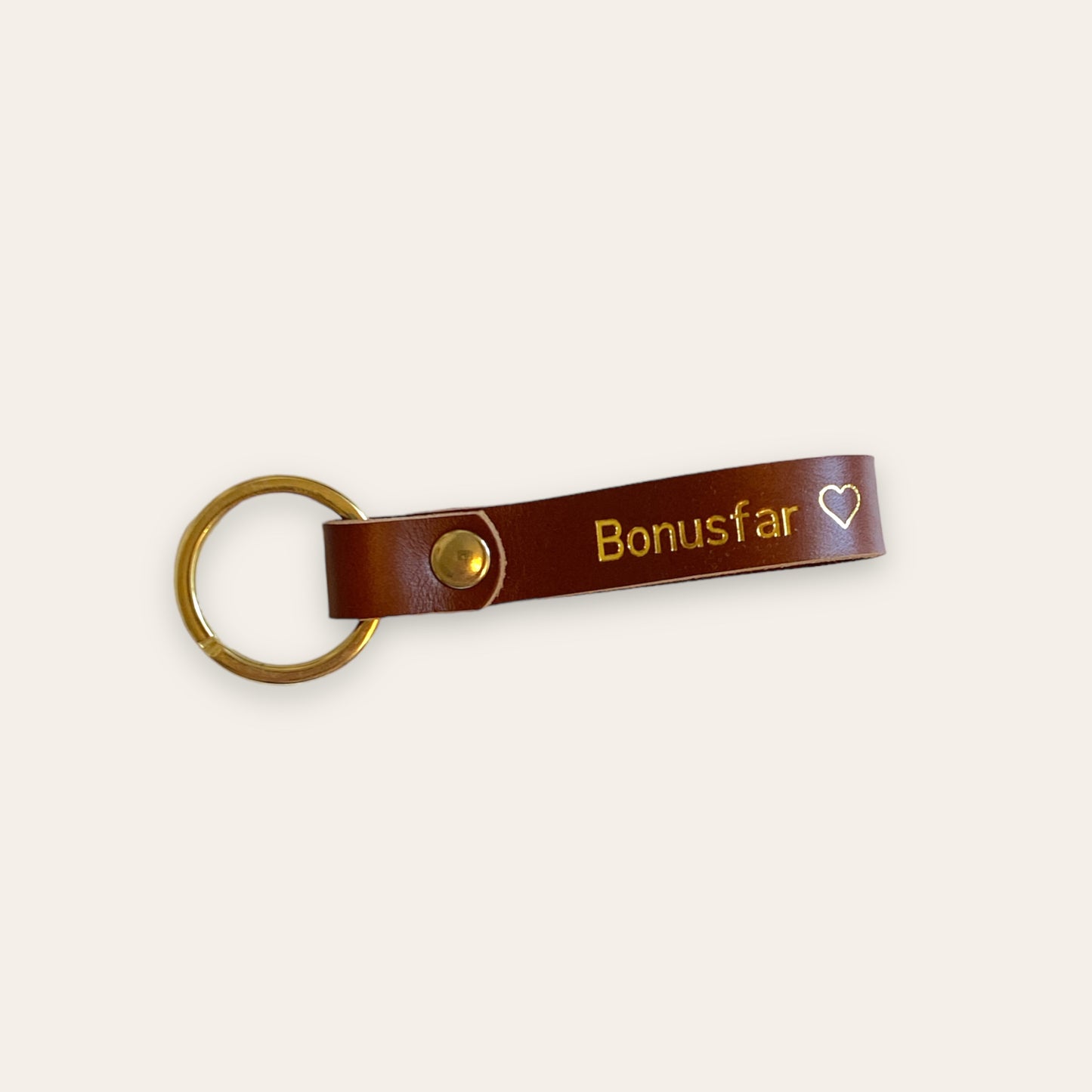 Nøglering i læder - bonusfar (flere varianter) Unika Nord
