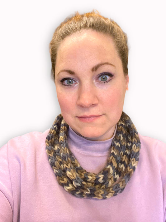 Halsluner i uld - brune nuancer Jo C