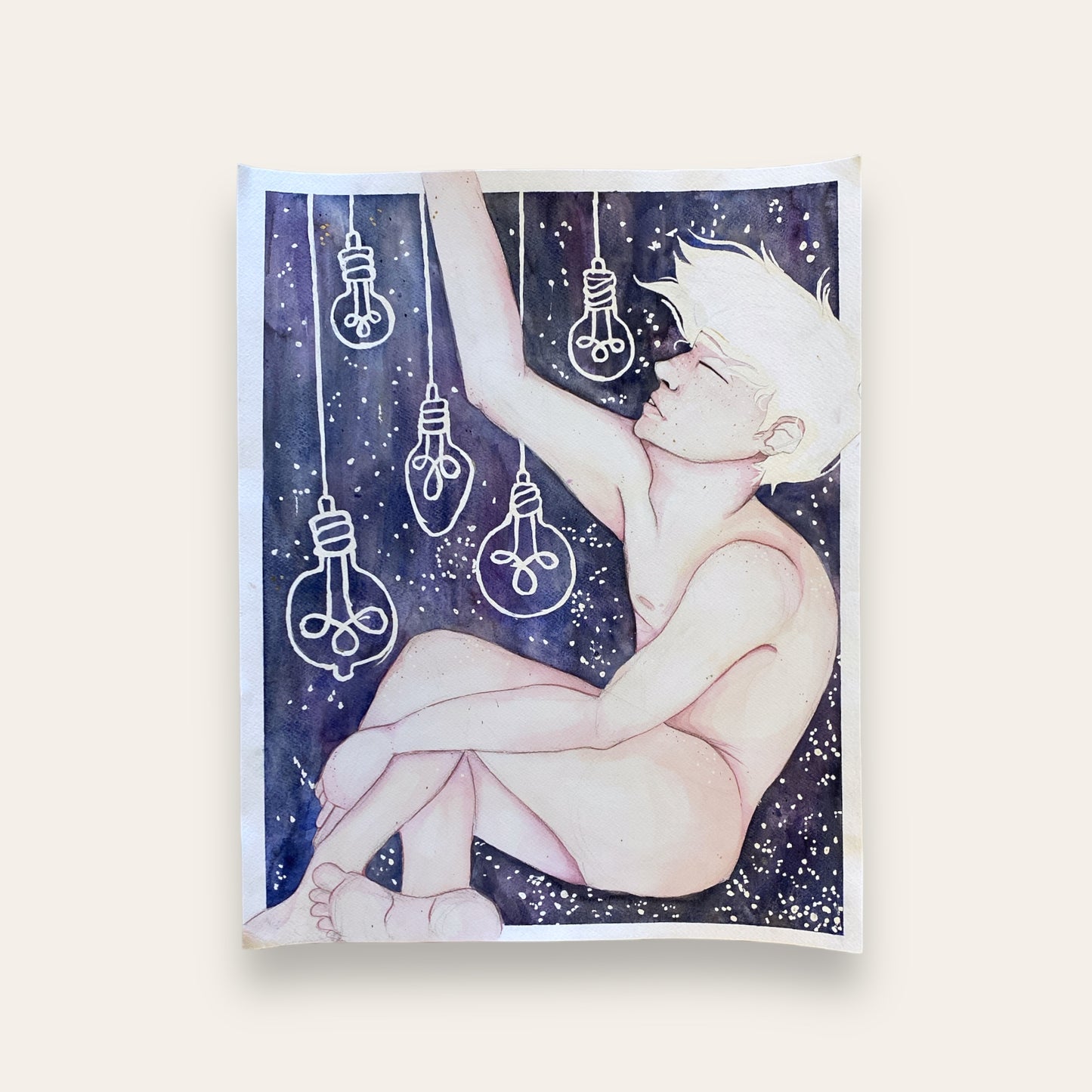 Light seeker - original 40x50cm Happy crab creations