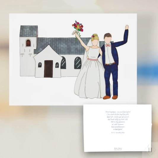 Bryllupskort Mette Mains