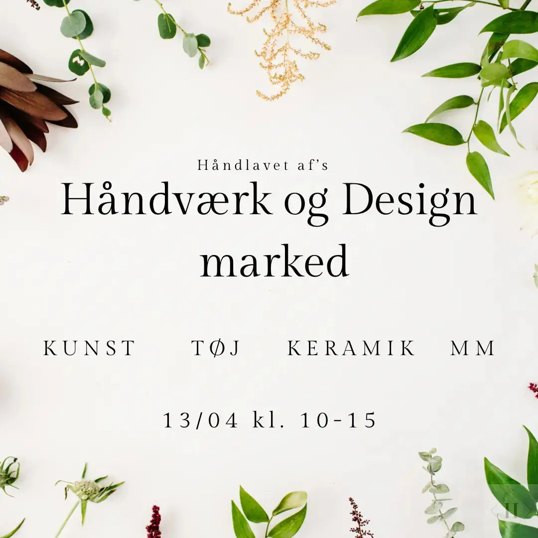 Håndværk og Design marked i Aalborg - april 2024 Håndlavet af