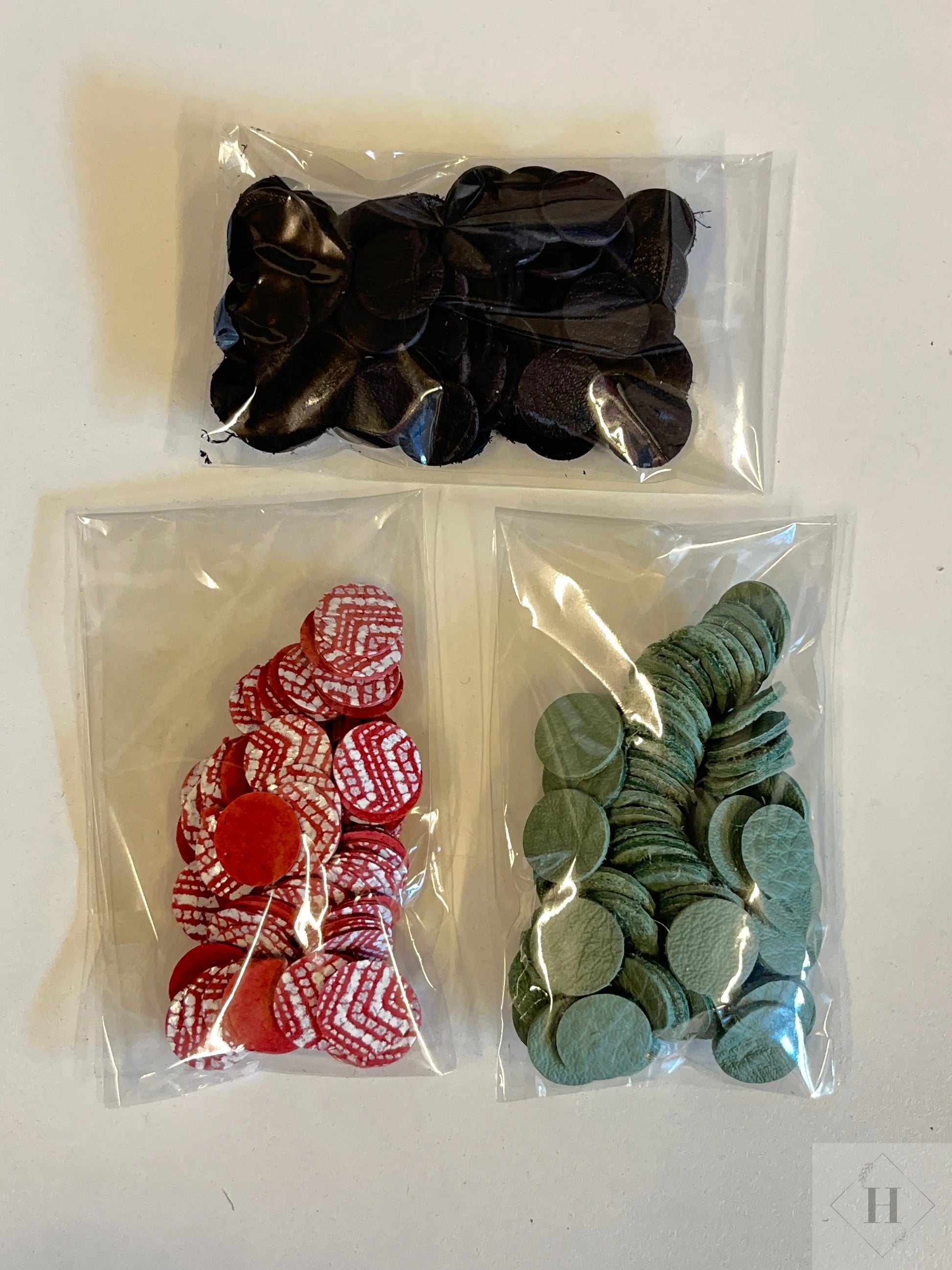 DIY - kogler/kugler i læder (sæt med 3stk Unika Nord