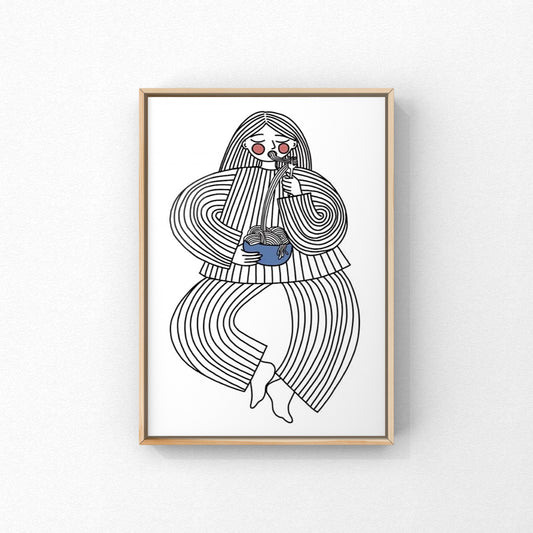 Kunstprint - Spisetid