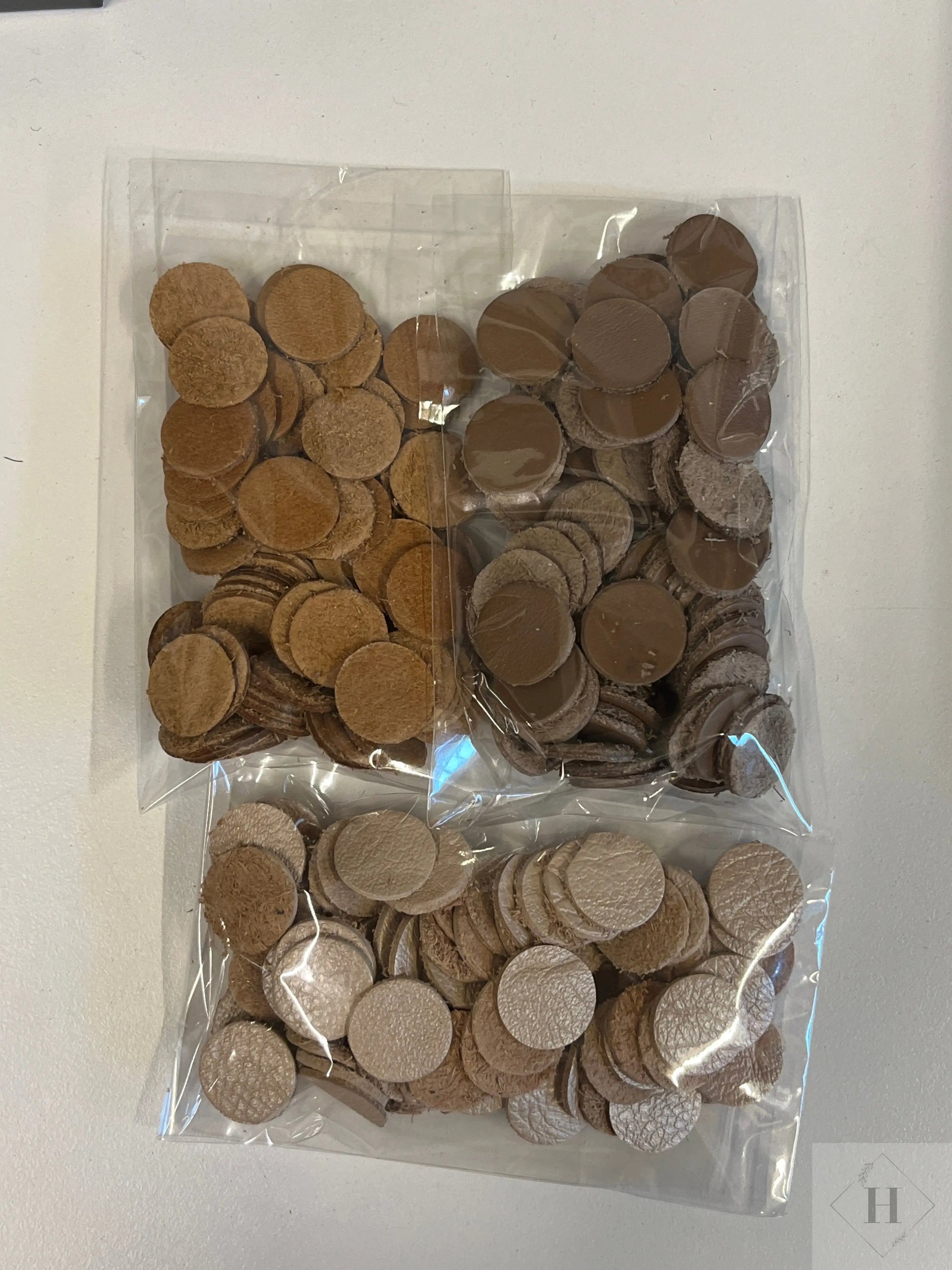 DIY - kogler/kugler i læder (sæt med 3stk Unika Nord