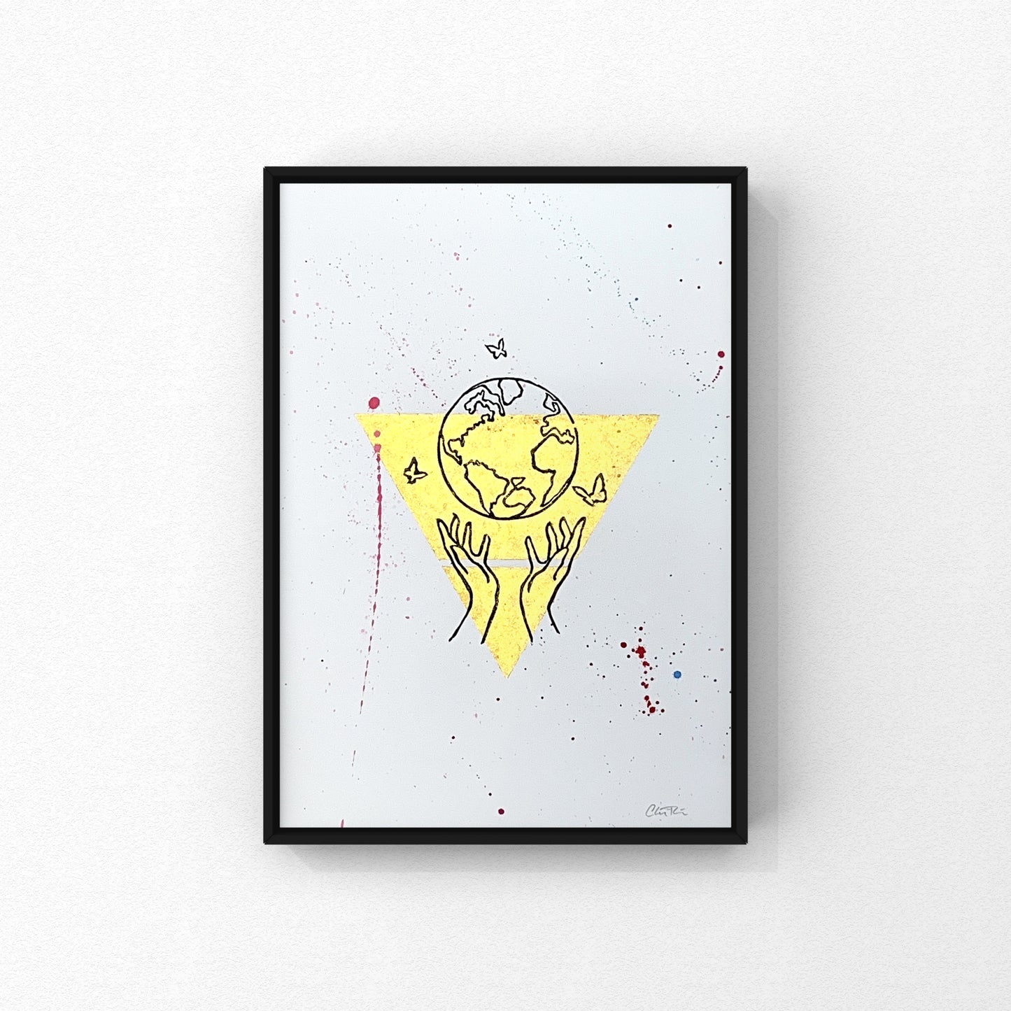 Stjernetegn A4 linoleumstryk