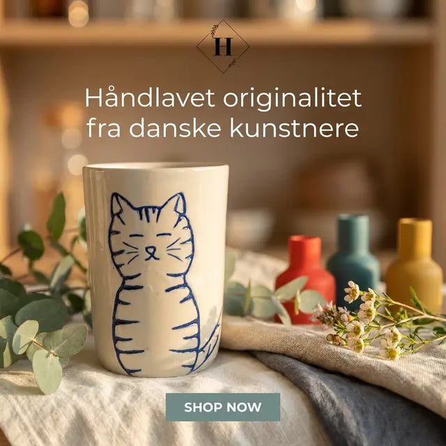 Krus uden hank - blå kat