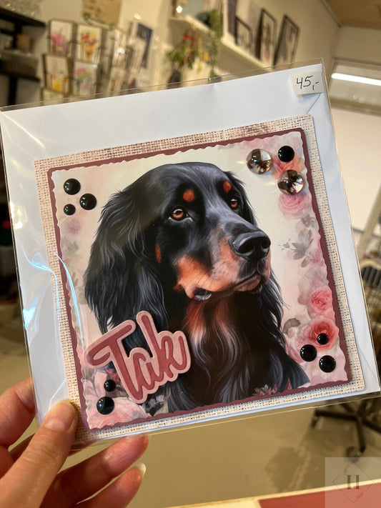 Tak - kort (hund) Helle Vang