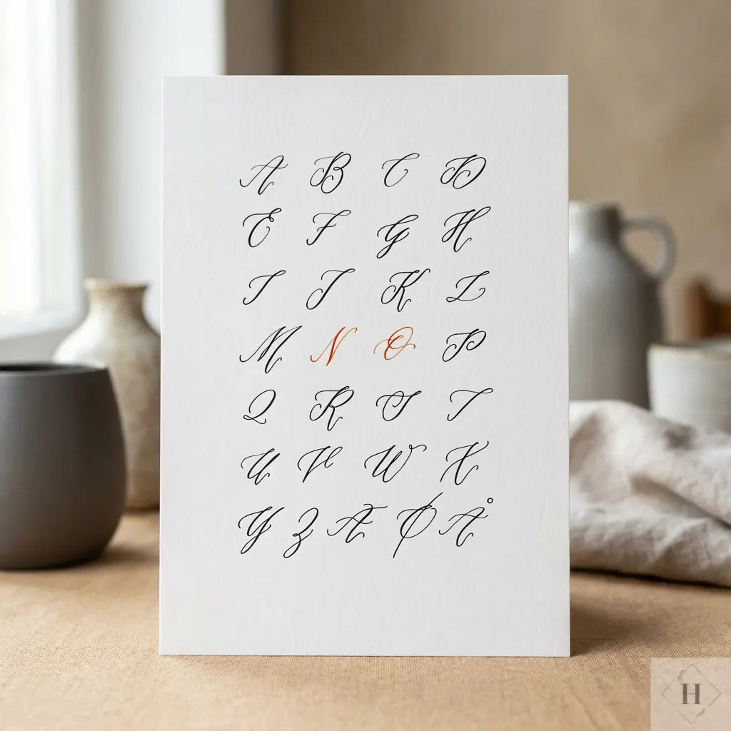 Håndskrevet plakat - Abc (NO) Pen Tool Grafisk