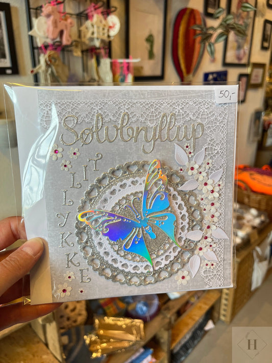 Sølvbryllup - kort Helle Vang