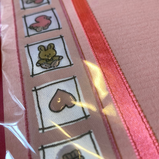 Kort til den lille ny - lyserød Helle Vang