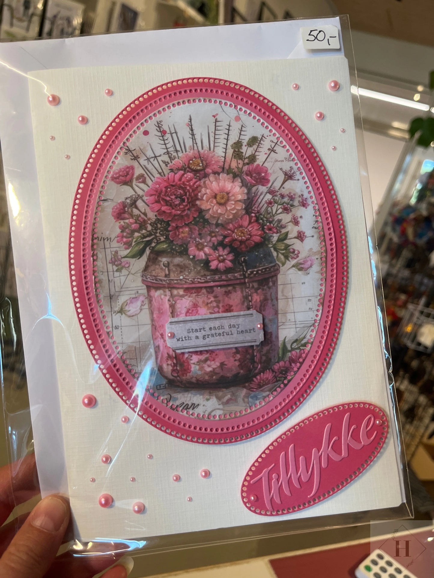 Tillykke - kort Helle Vang