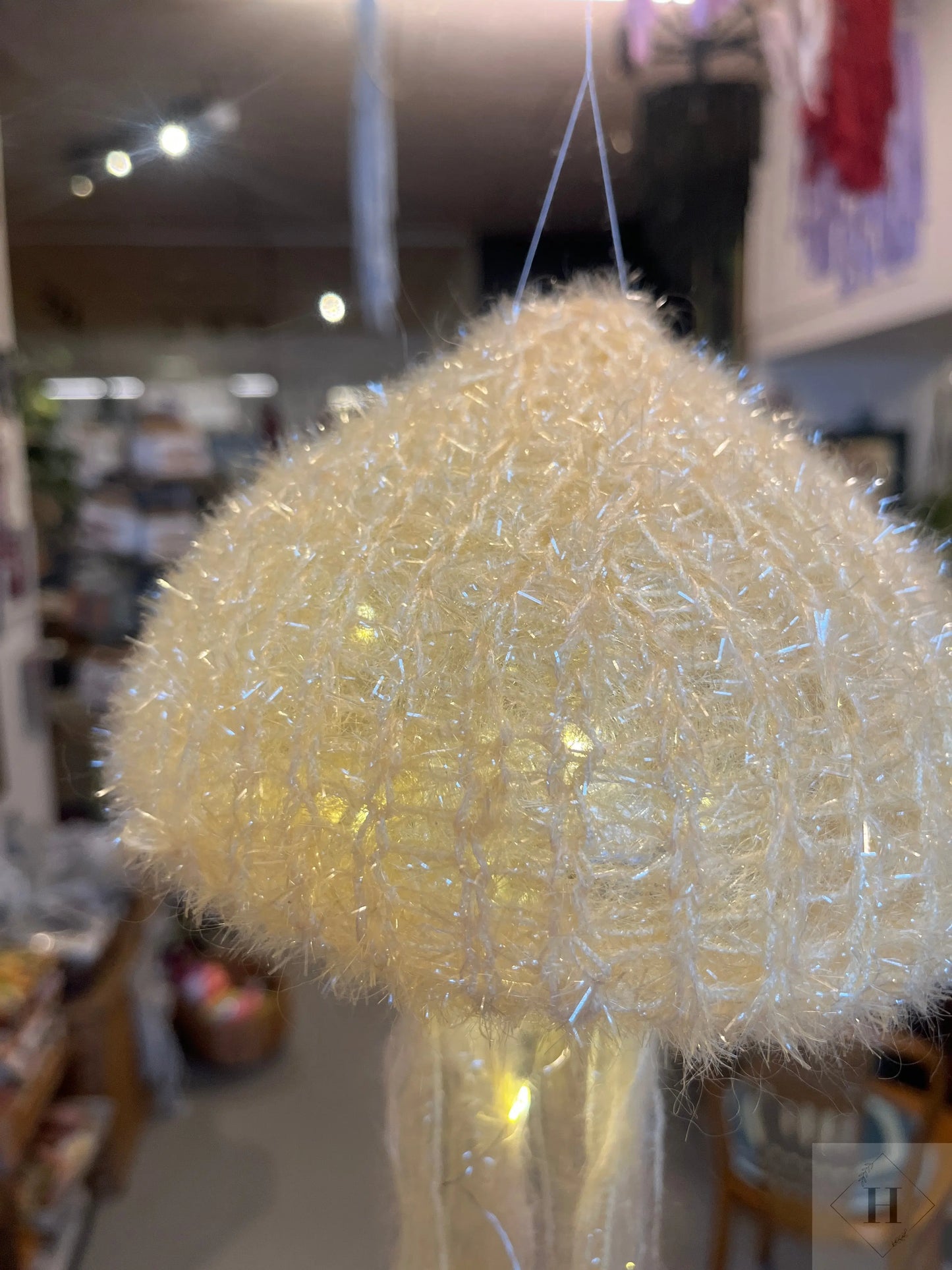 Hæklet glimmer goble - Stor (flere varianter) Irene Kokholm