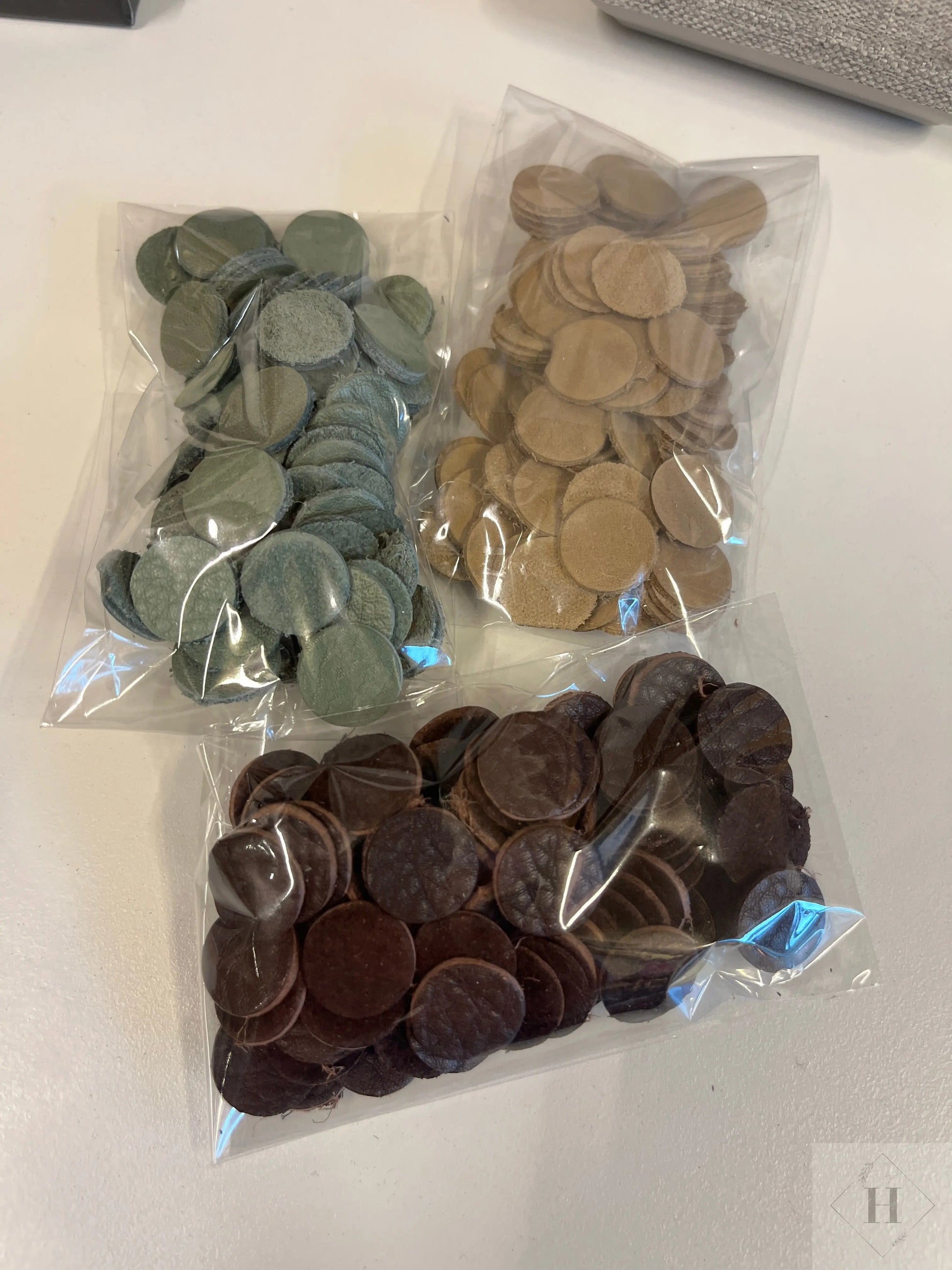 DIY - kogler/kugler i læder (sæt med 3stk Unika Nord