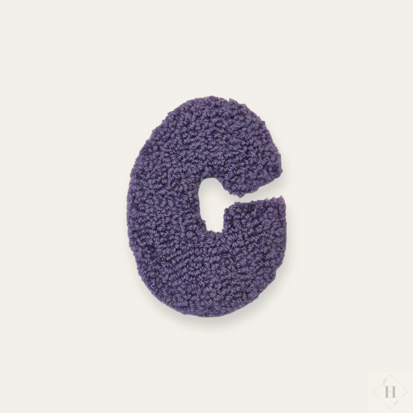 Håndlavet Tuftet Bogstav 14 cm - Personlig Væg Dekoration (C) Flair