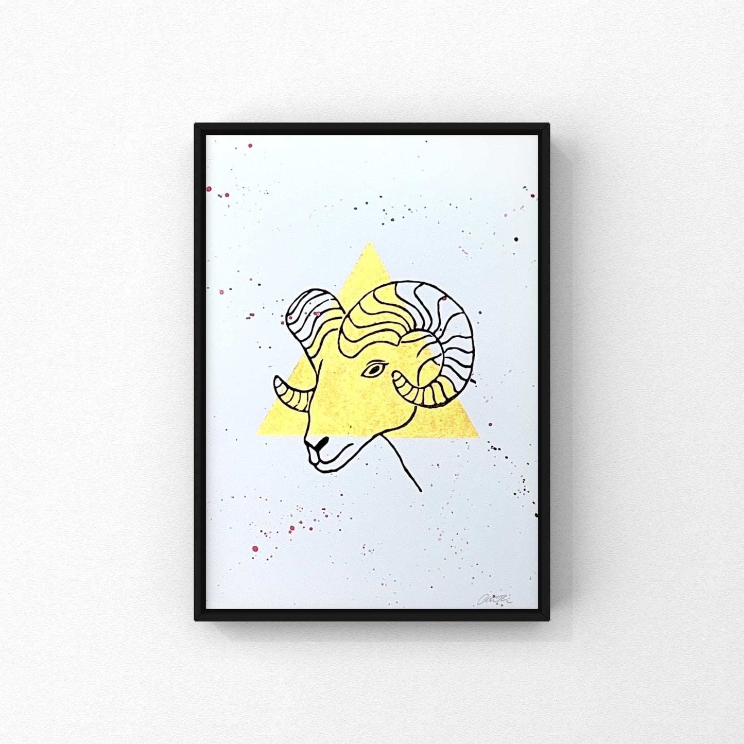 Stjernetegn A4 linoleumstryk