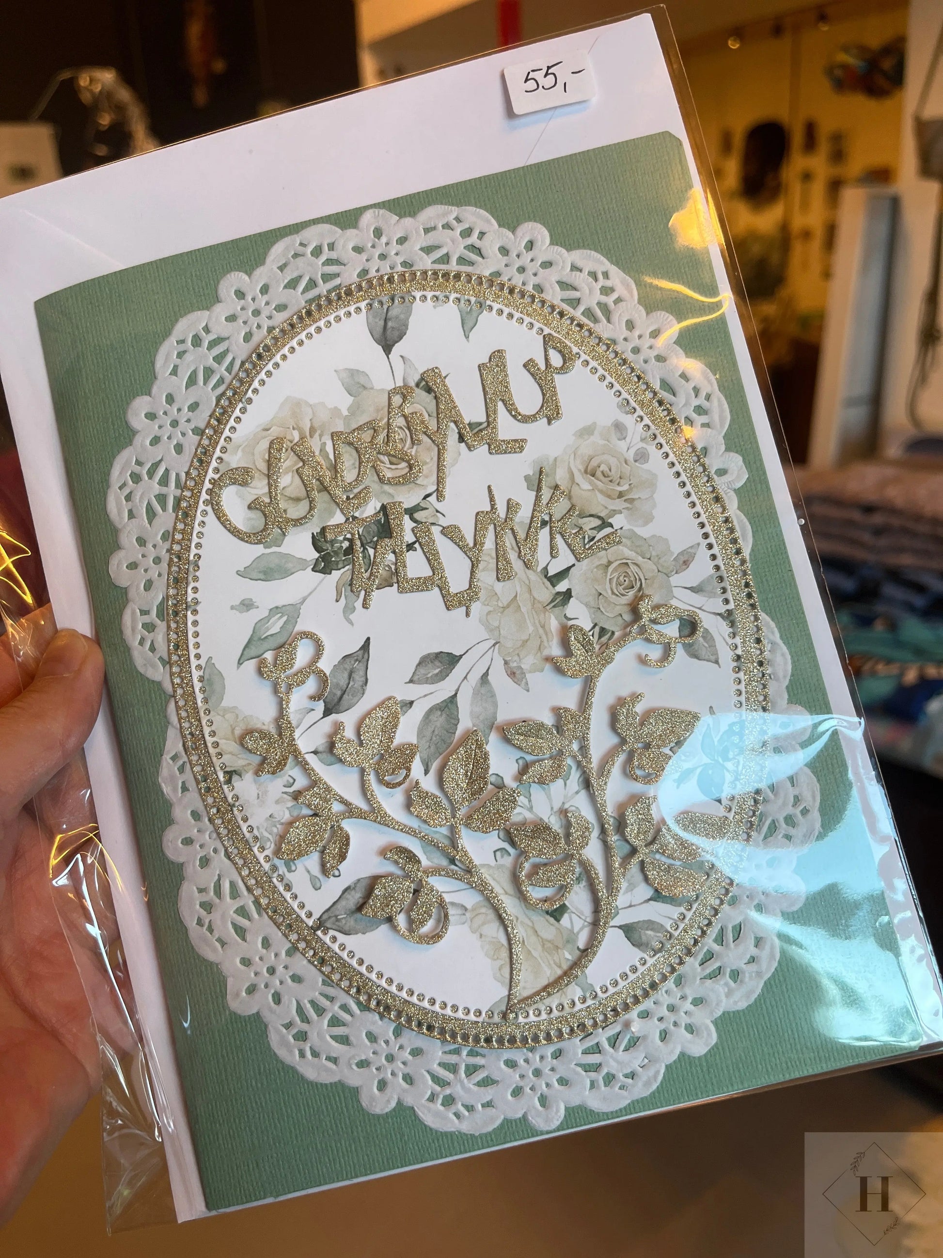 Guldbryllup - kort Helle Vang