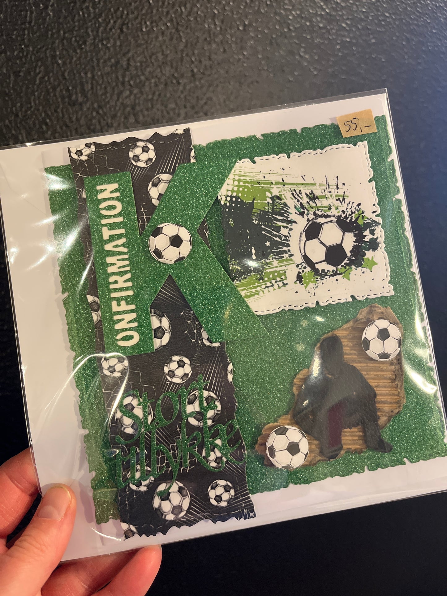 Konfirmations kort - fodbold dreng
