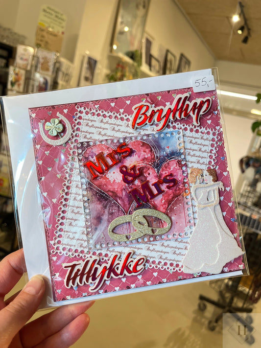 Bryllupskort - mrs & mrs Helle Vang