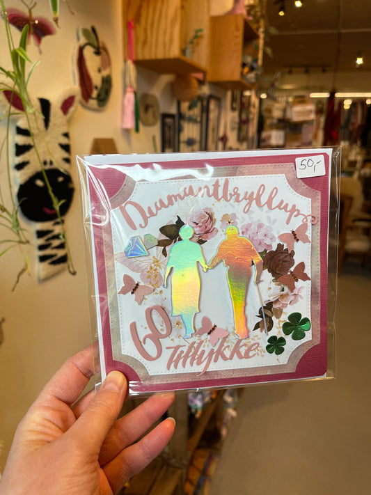 Diamant bryllup - kort