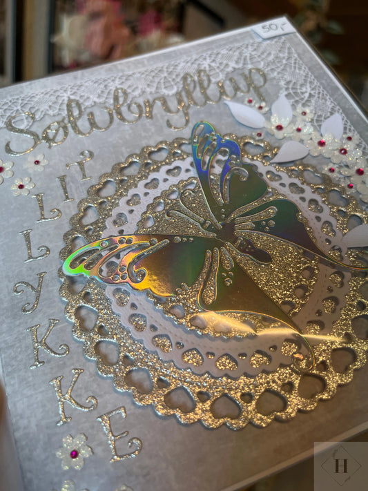 Sølvbryllup - kort Helle Vang