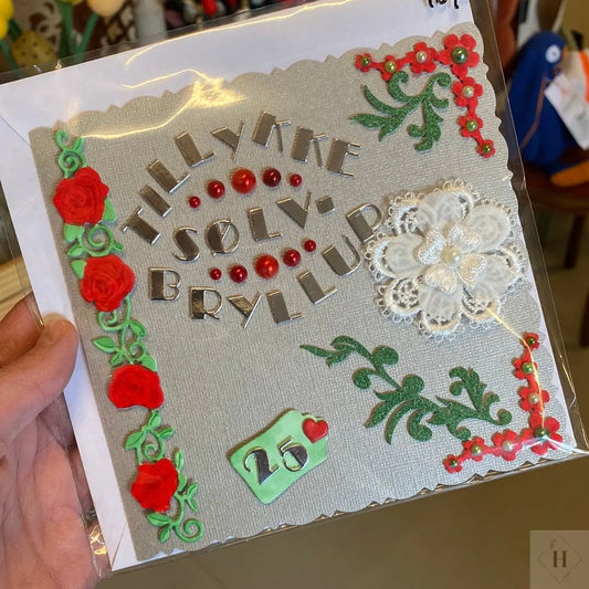 Sølvbryllup - kort Helle Vang