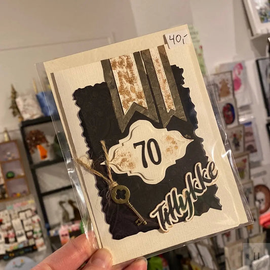 Kort til 70års fødselsdag Helle Vang