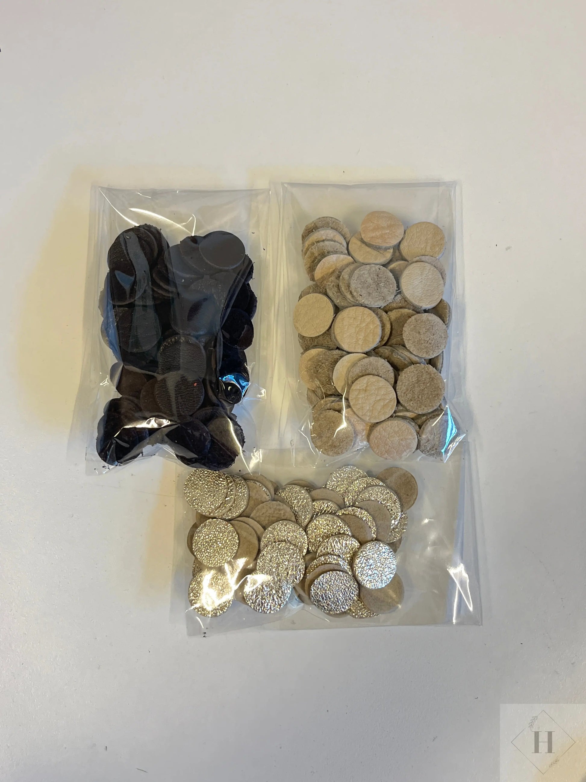 DIY - kogler/kugler i læder (sæt med 3stk Unika Nord