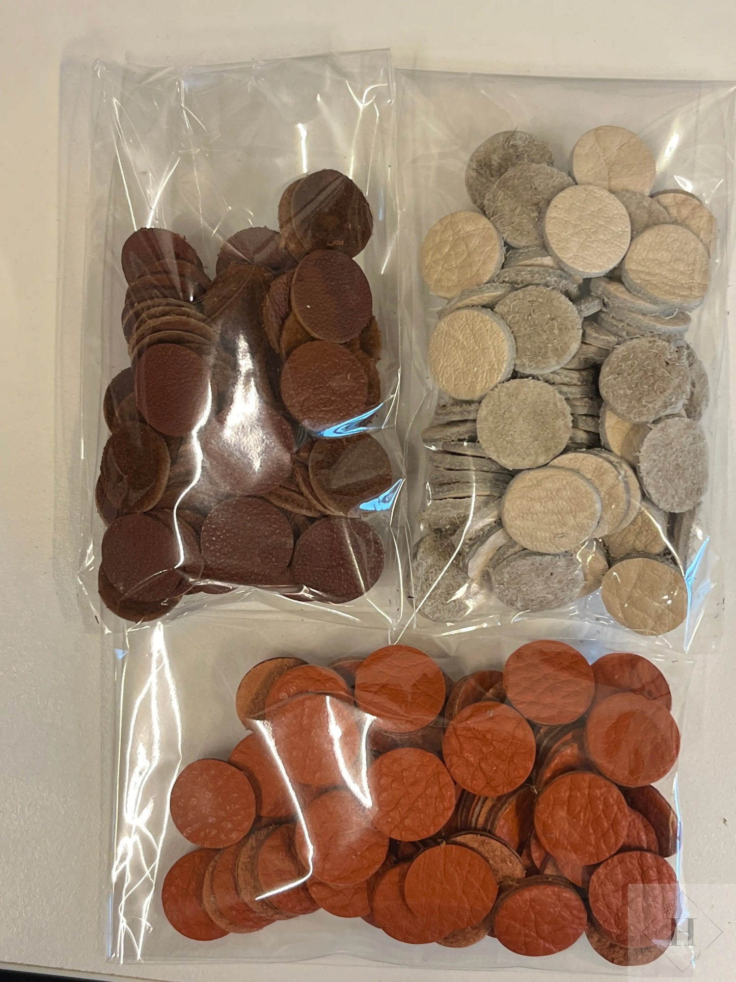 DIY - kogler/kugler i læder (sæt med 3stk Unika Nord