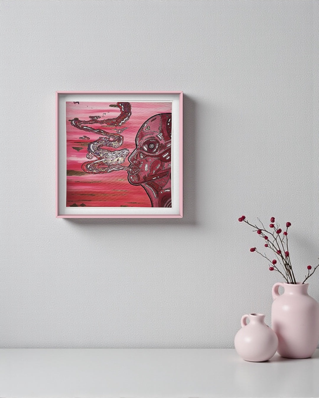 Kunstprint - inside out smoke