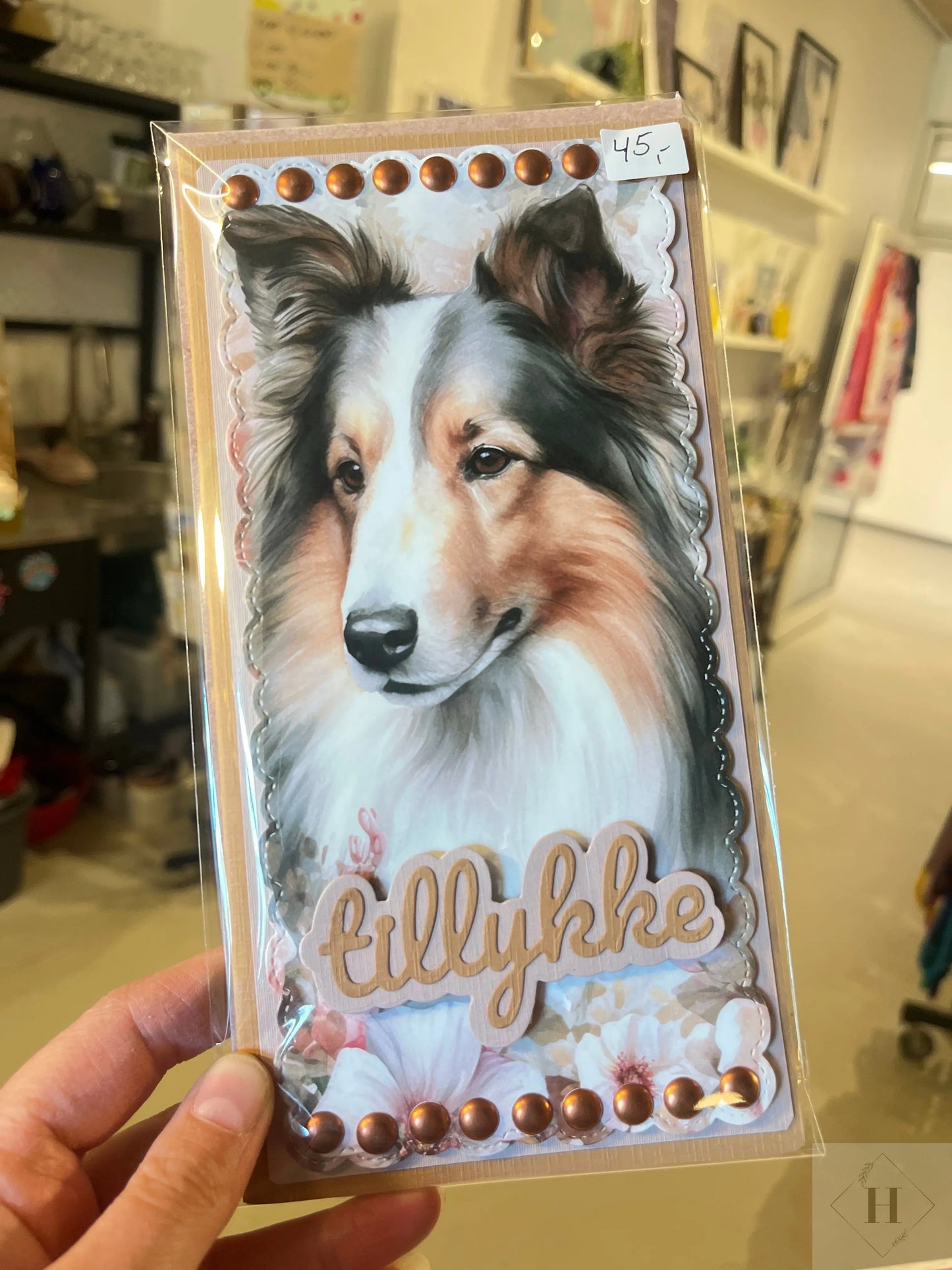 Tillykke - kort (Hund) Helle Vang