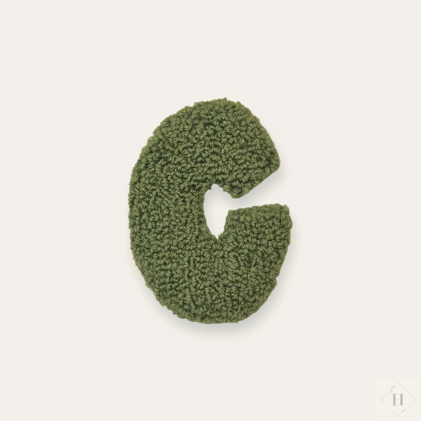 Håndlavet Tuftet Bogstav 14 cm - Personlig Væg Dekoration (C) Flair