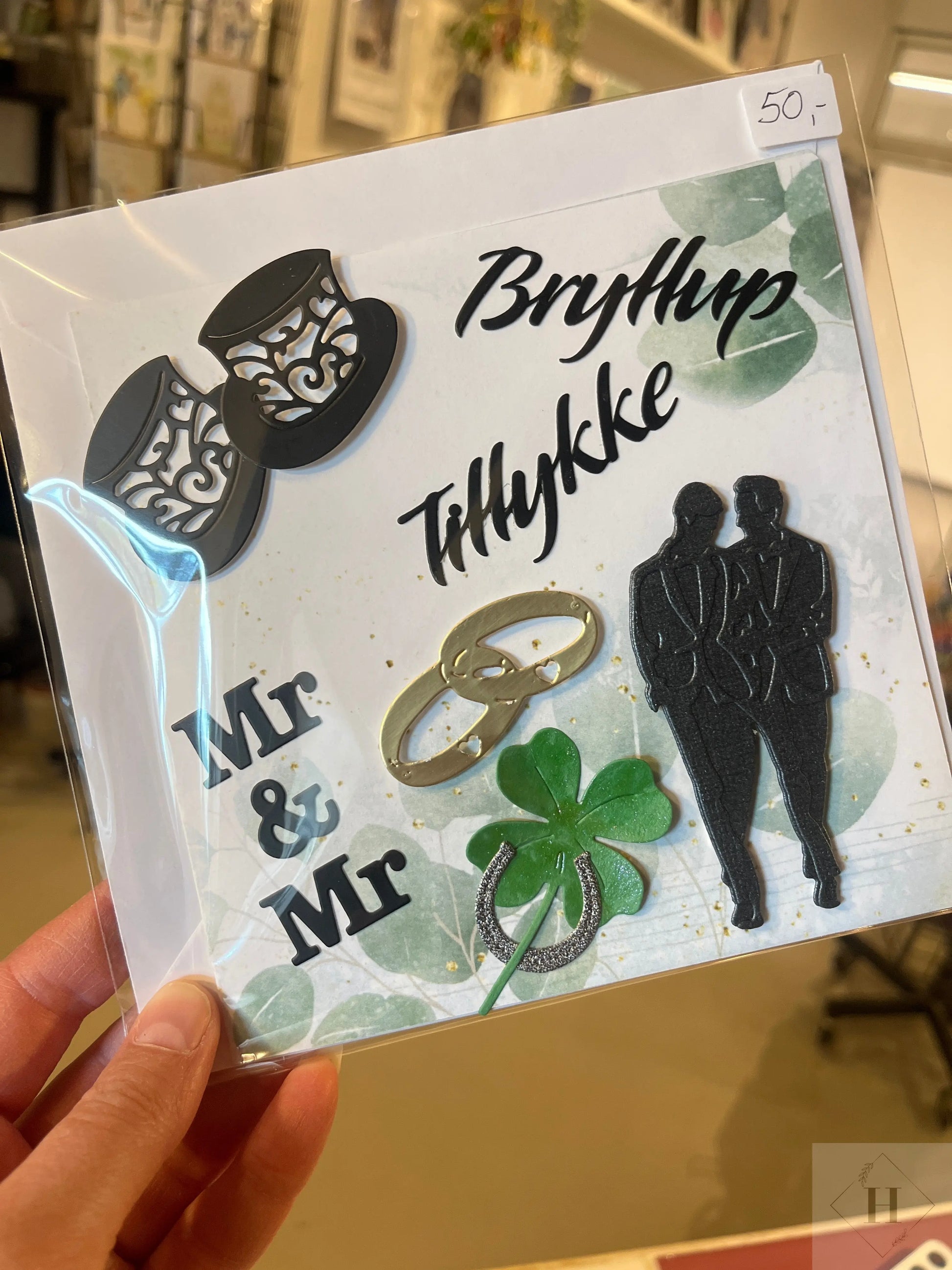 Bryllupskort - mr & mr Helle Vang