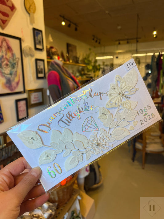 Diamant bryllup - kort Helle Vang